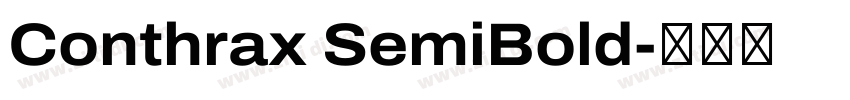 Conthrax SemiBold字体转换